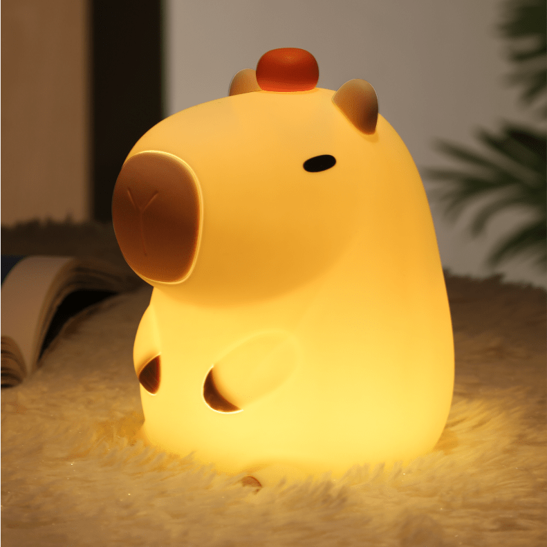 Lampe - Veilleuse - Lampe de table chambre - Un Capybara se repose