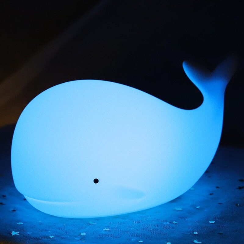 Kawaii Whale LED Night Light